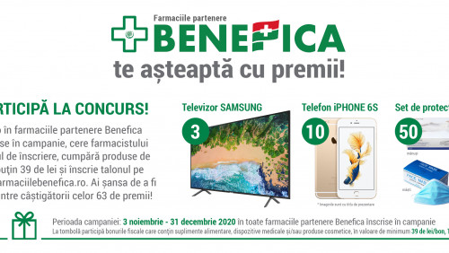 Benefica te așteaptă cu premii!